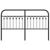 vidaXL Metalinis pakaitinis galvūgalis, juodos spalvos, 150cm