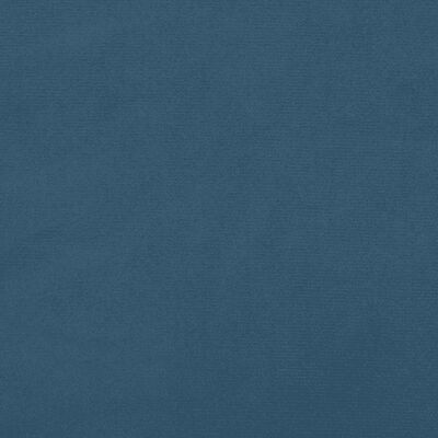 vidaXL Lova su spyruoklėmis ir čiužiniu, mėlyna, 180x200 cm, aksomas