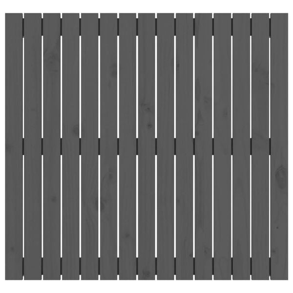 vidaXL Sieninis galvūgalis, pilkas, 95,5x3x90cm, pušies masyvas