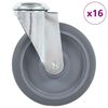 vidaXL Ratukai, 16vnt., 125mm, pasukami, varžtu tvirtinami