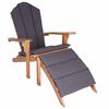vidaXL Sodo Adirondack kėdė su atrama kojoms Natūrali