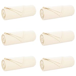 vidaXL Mesti antklodės 6 vnt. Kreminė 350 x 270 cm 8.09 kg Flysas