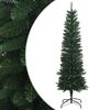 vidaXL Artificial Slim Christmas Tree 180 cm PE ir PVC Žalia