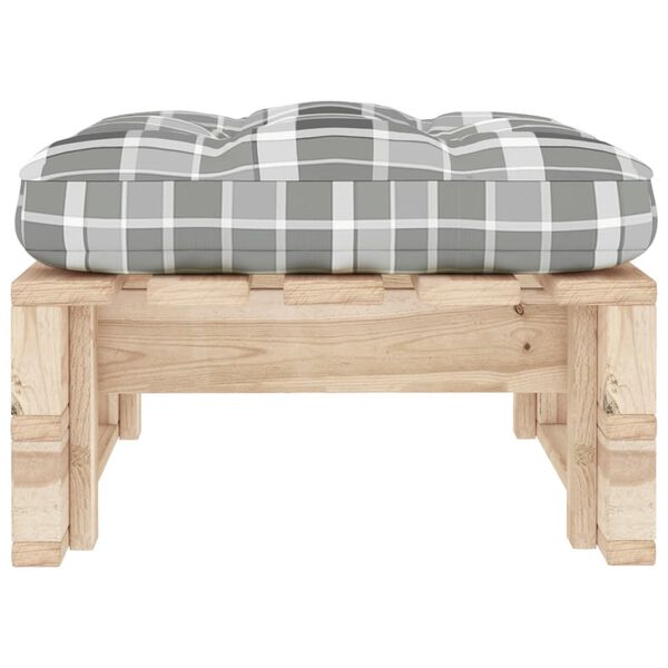 vidaXL Sodo otomanė i&scaron; paletės, impregnuota pu&scaron;ies mediena