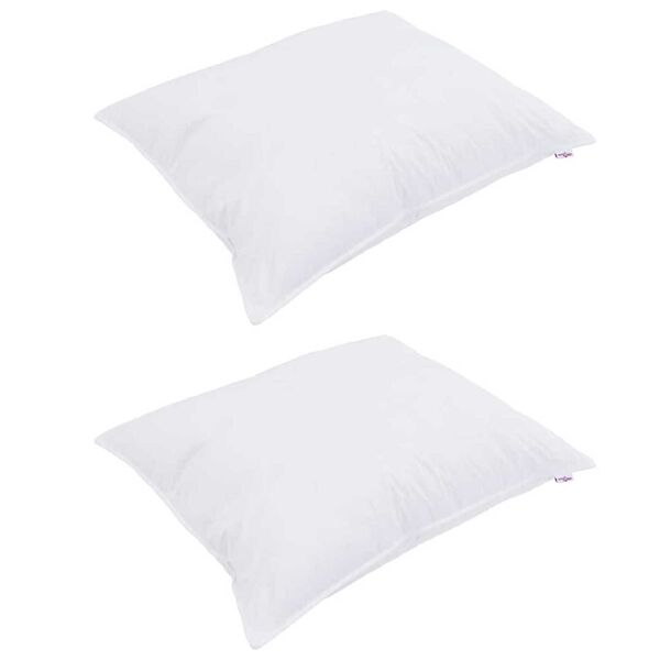 vidaXL Pagalvė su pagalve 2 pcs Balta 70 x 90 cm Medvilnė
