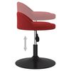 vidaXL Pasukamos valgomojo kėdės, 4vnt., vyno raudonos, aksomas