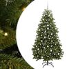 vidaXL Dirbtinė Kalėdų eglutė 210 cm 300 LED &Scaron;ilta balta Žalia