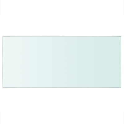 vidaXL Lentynos, 2vnt., skaidrios, 50x25cm, stiklo plokštė (243820x2)