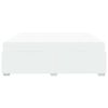 vidaXL Lovos rėmas su čiužiniu Balta 200 x 200 cm audinys
