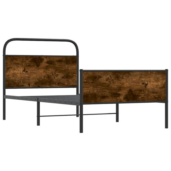 vidaXL Lovos rėmas be čiužinio, sonoma, 100x200cm, apdirbta mediena