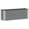 vidaXL Paauk&scaron;tinta sodo lova Pilka 100 x 30 36 cm WPC ir aliuminis