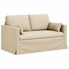 vidaXL Sofa 2 pcs Kreminė 139 x 78 x 80 cm audinys