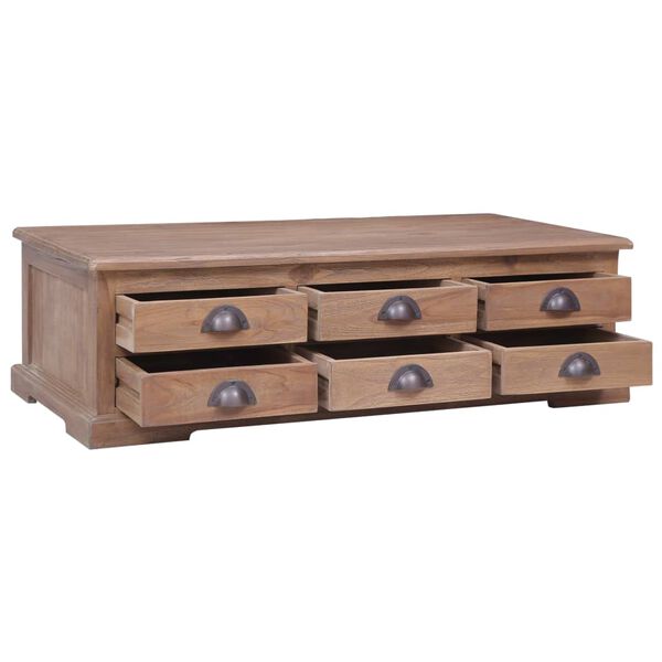 vidaXL Kavos staliukas, 100x50x30cm, tikmedžio medienos masyvas