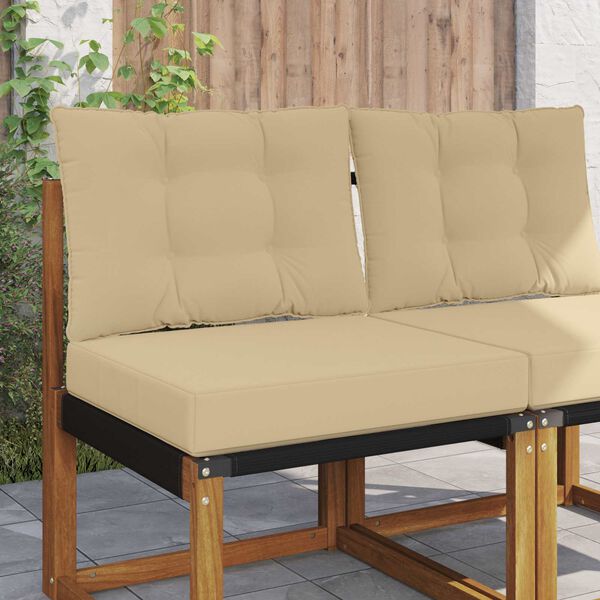 vidaXL Lauko sofa pagalvėlė 2 pcs Smėlio Poliesteris