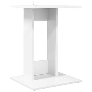 vidaXL &Scaron;oninis stalas Balta 45 x 40 x 62,5 cm Apdirbta mediena