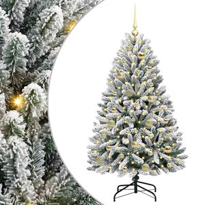 vidaXL Dirbtinė Kalėdų eglutė 120 cm 150 LED &Scaron;ilta balta
