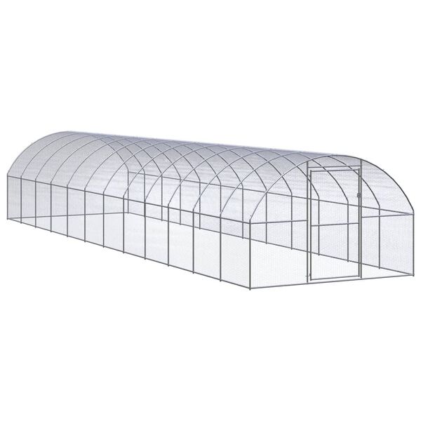 vidaXL Lauko narvas vi&scaron;čiukams, 3x12x2m, galvanizuotas plienas