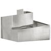 vidaXL Sodo vazonas Sidabro 60 x 60 x 50 cm Cinkuota plienas