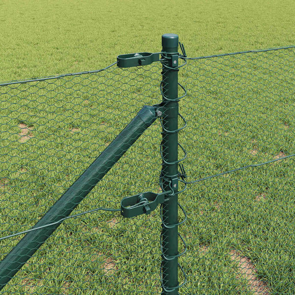 vidaXL Tvorelės stulpas Žalia 100 x 0,8 m (13 mm tinklelis)