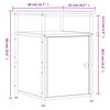 vidaXL Naktinė spintelė, juodos spalvos, 40x42x60cm, apdirbta mediena