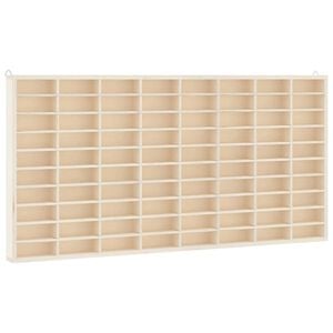 vidaXL Medinė kolekcinė vitrina su 80 skyrių, 80x4,5x40,5 cm