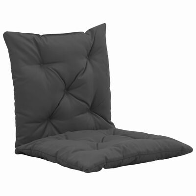 vidaXL Supamos kėdės pagalvėlės, 2vnt., antracito, 50cm, audinys