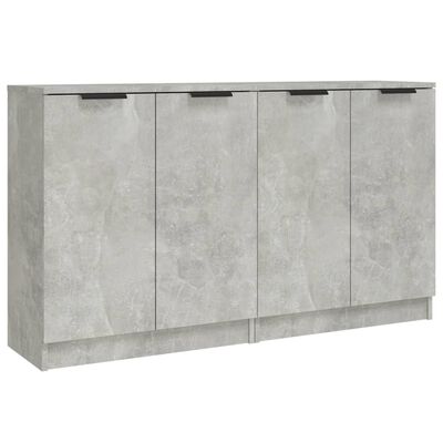 vidaXL Šoninės spintelės, 2vnt., betono pilkos, 60x30x70cm, mediena
