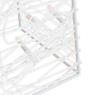vidaXL Akrilinė LED dekoracija kūgis, šaltos baltos spalvos, 60cm
