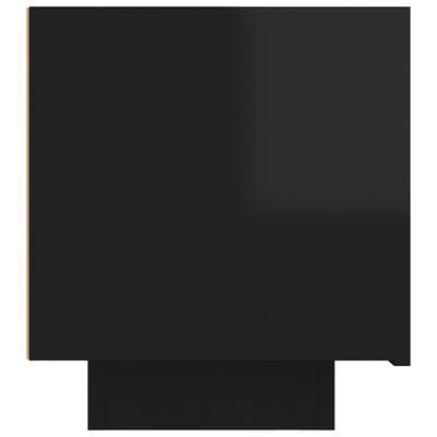 vidaXL Naktinė spintelė, juodos spalvos, 100x35x40cm, MDP, blizgi