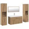 vidaXL 5 dalių vonios baldų komplektas Artisan Oak Engineered Wood