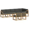 vidaXL Lauko sofos komplektas 8 pcs Balta ir antracito Poliesteris
