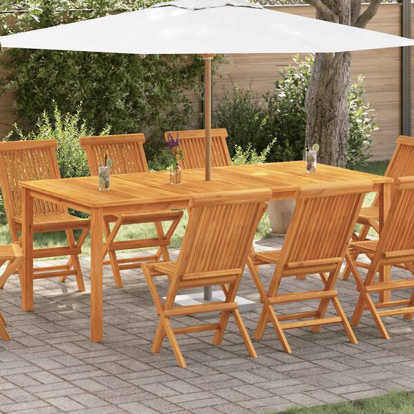 vidaXL Sodo stalas, 200x100x74cm, akacijos medienos masyvas