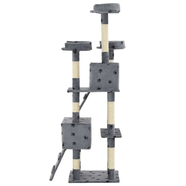vidaXL Draskyklė katėms su stov. iš sizalio, 170cm, pilk. sp. pėd.