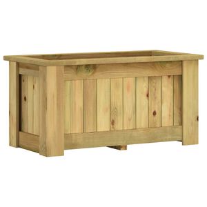 vidaXL Lovelis, 100x50x50cm, impregnuota pu&scaron;ies mediena