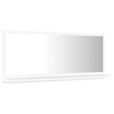 vidaXL Vonios kambario veidrodis, baltos spalvos, 90x10,5x37cm, MDP