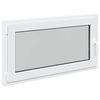 vidaXL Požeminio lango RISOR 110 x 50 cm PVC ir stiklas Balta