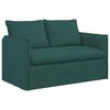 vidaXL Sofa 2 pcs Tamsiai žalia