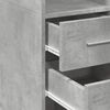 vidaXL Siaura spintelė daiktams, betono pilka, 45x42,5x225cm, mediena