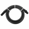 vidaXL Siurbimo žarna su PVC jungtimis, juodos spalvos, 1", 4m, PVC