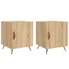 vidaXL Naktinės spintelės, 2vnt., sonoma ąžuolo, 40x40x50cm, mediena