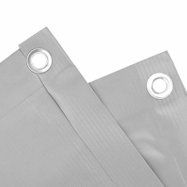 vidaXL Privatumo suteikianti balkono pertvara, pilka, 500x75cm, PVC