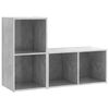 vidaXL Televizoriaus spintelės, 2vnt., betono, 72x35x36,5cm, mediena
