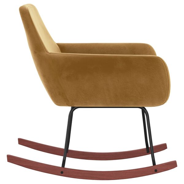 vidaXL Supama kėdė, rudos spalvos, aksomas