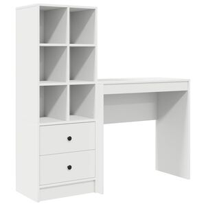 vidaXL Stalas Balta 125,5 x 40 x 127 cm 2 vnt.