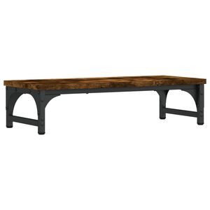 vidaXL Monitoriaus stovas, dūminio ąžuolo, 55x23x14cm, mediena