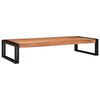 vidaXL Vonos lentyna Ruda 120 x 50 x 23 cm Kietos akacijos mediena
