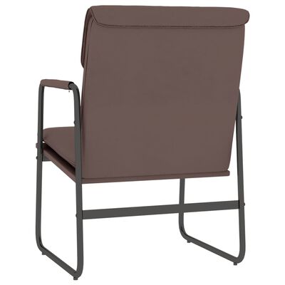 vidaXL Poilsio kėdė, rudos spalvos, 55x64x80cm, dirbtinė oda