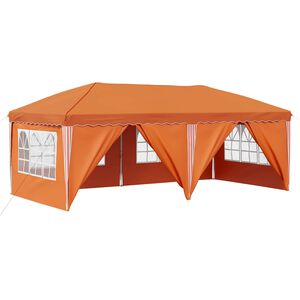 vidaXL Pop-up &scaron;ventinis palapinė 575 x 288 x 245 cm Oranžinė