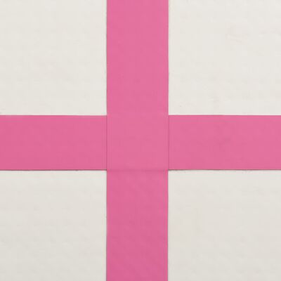 vidaXL Pripučiamas gimnastikos kilimėlis, rožinis, 700x100x15cm, PVC