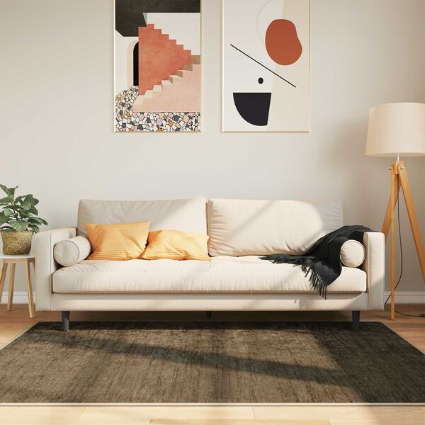 vidaXL Kilimėlis MARSA Mi&scaron;ko Žalia 170 x 120 cm Poliesteris ir PVC